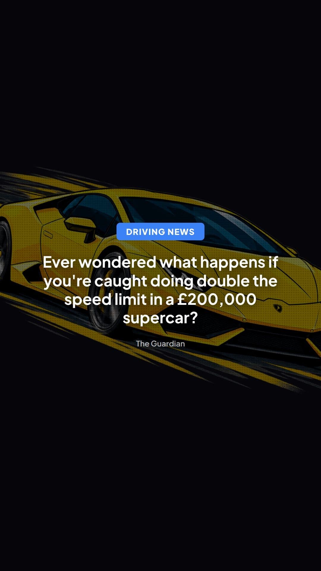 £200k Lamborghini Seized Under New Antisocial Driving Laws