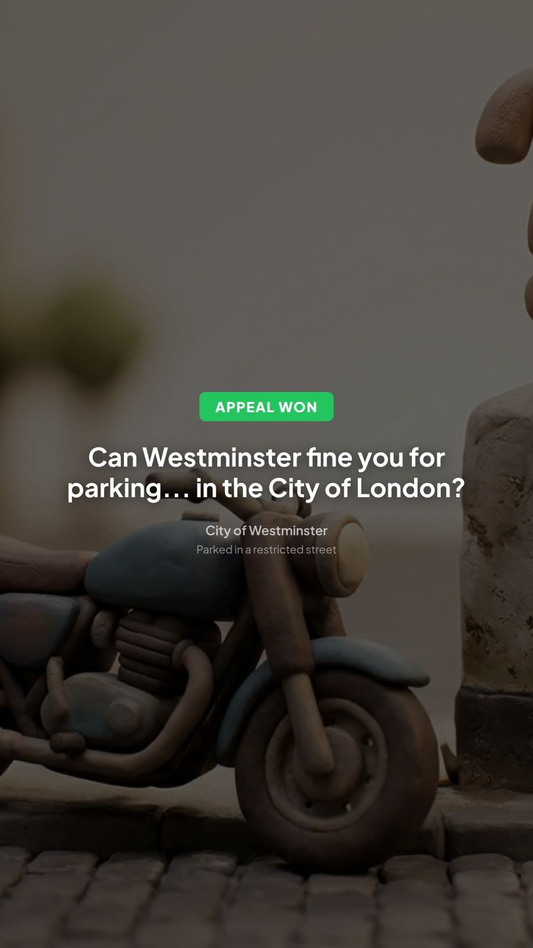Westminster PCN Appeal: Restricted Street Parking Win