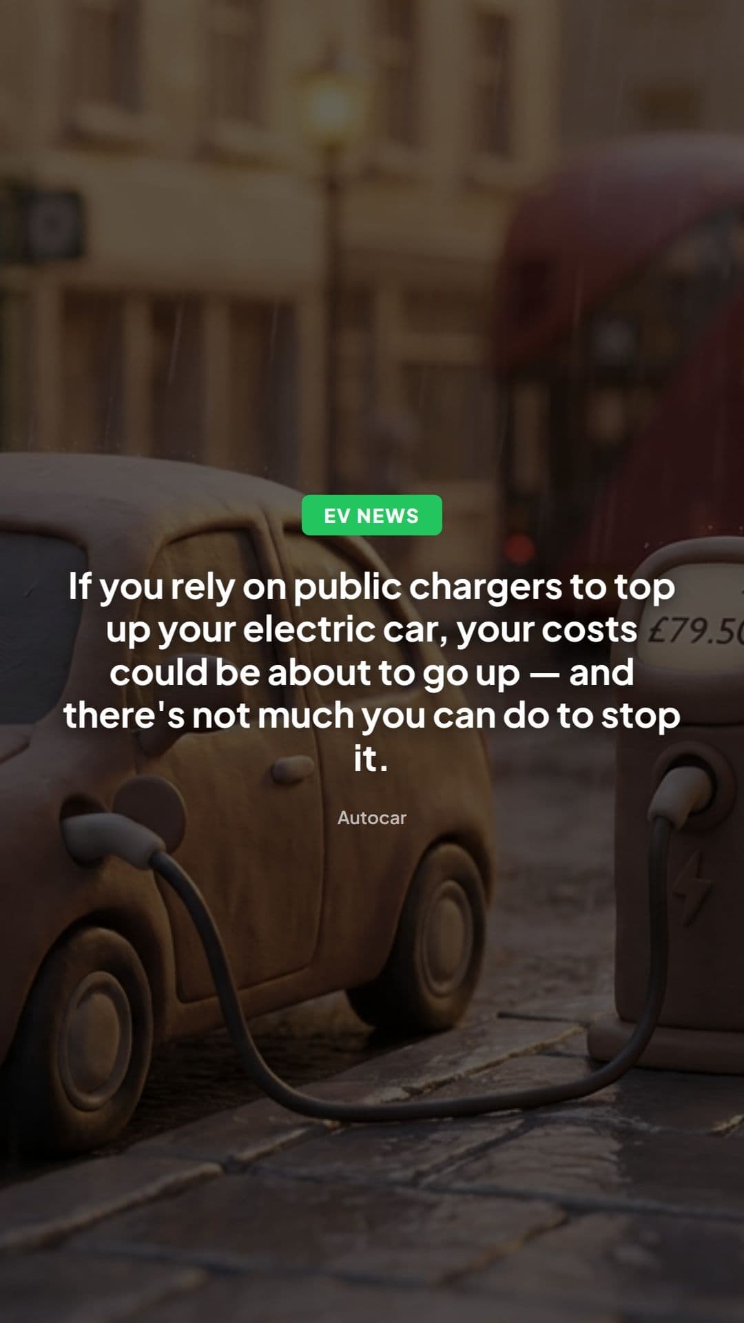 Public EV charging costs set to rise for UK drivers