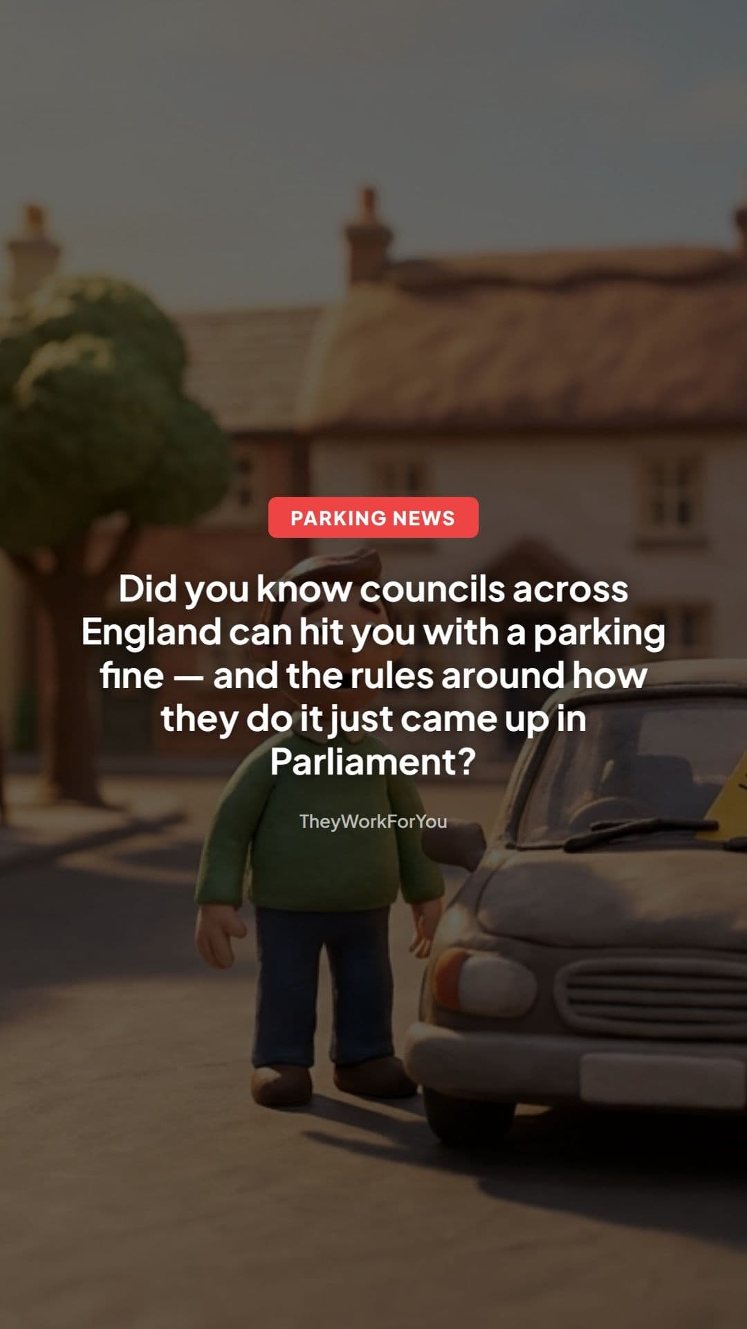 Govt update on council parking fines & PCN enforcement