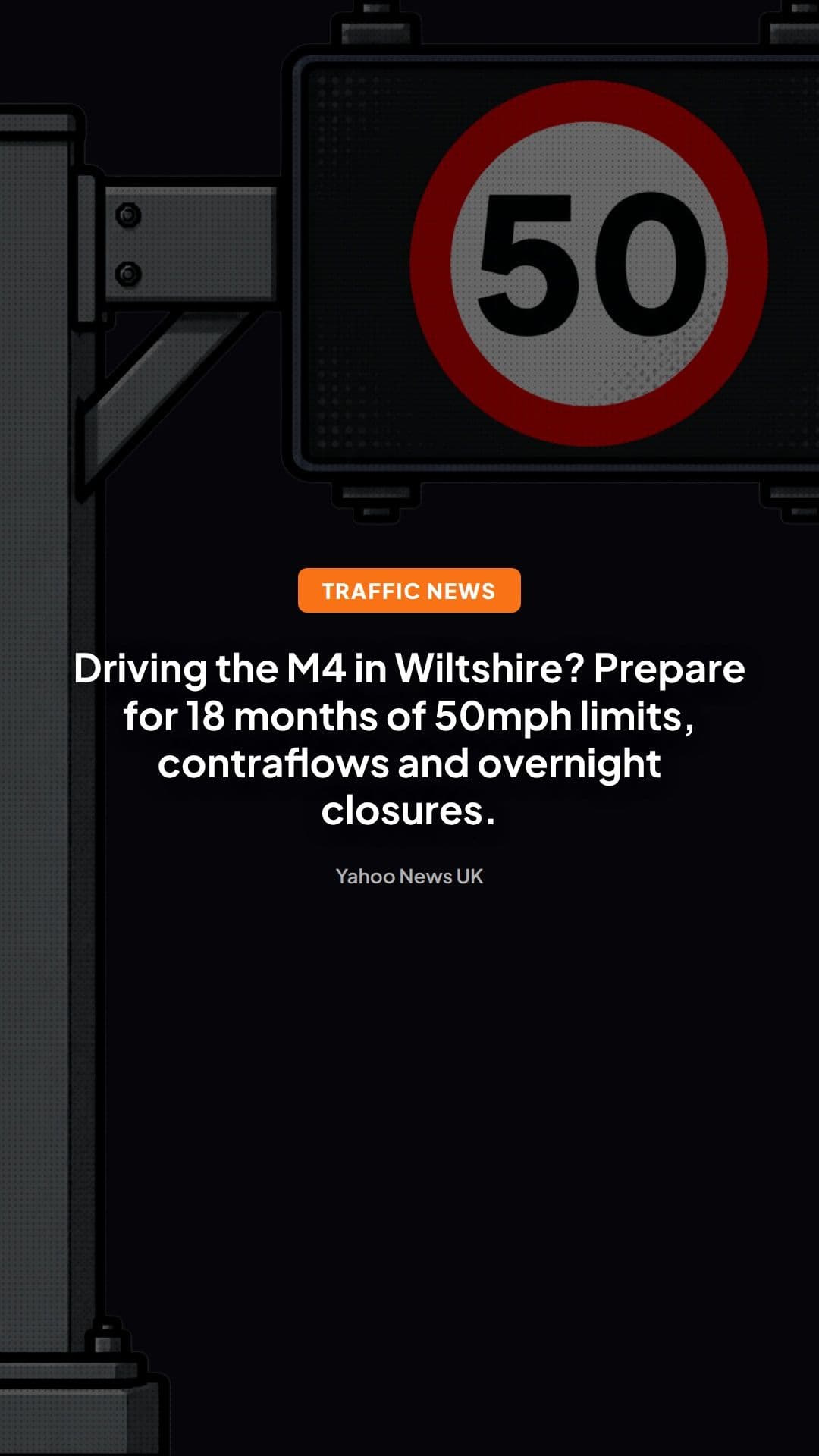 M4 Wiltshire Roadworks: 18 Months of 50mph Limits