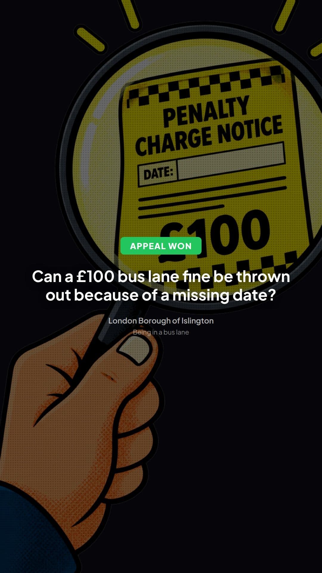 Islington Bus Lane PCN Appeal Allowed: Key Lessons
