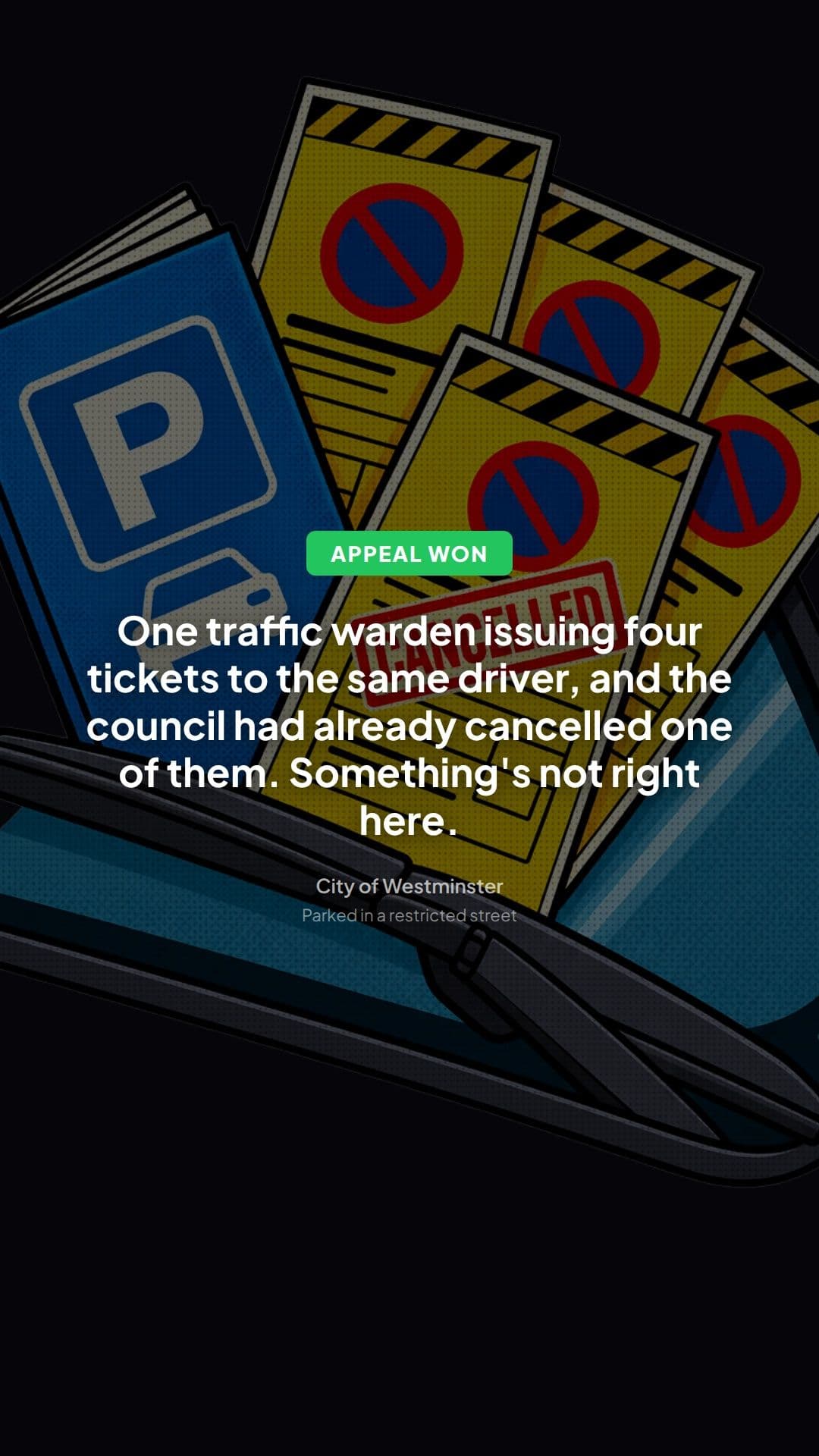 Westminster Parking Appeal: Restricted Street PCN Win