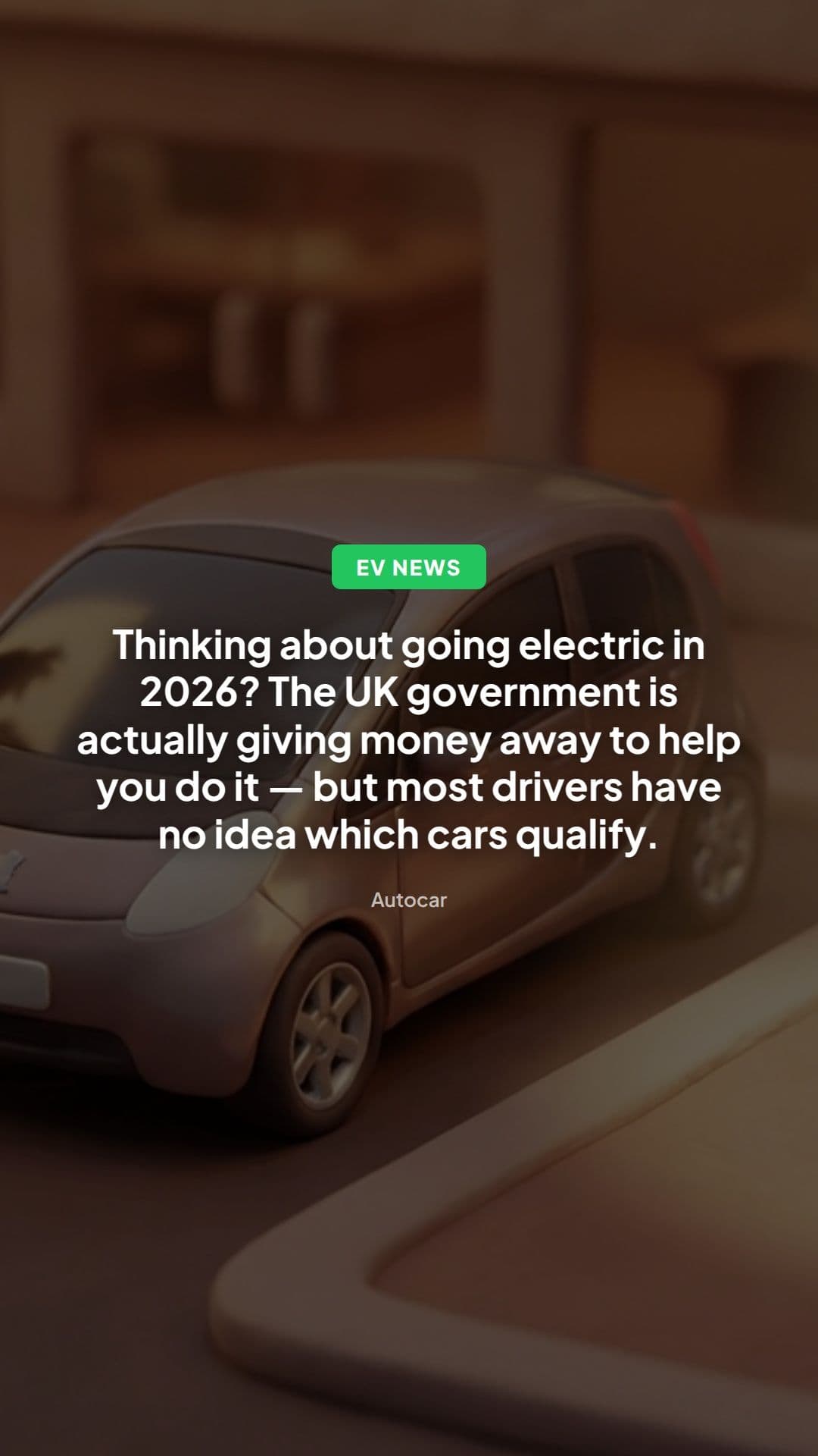 UK Electric Car Grant 2026: Which EVs Qualify?
