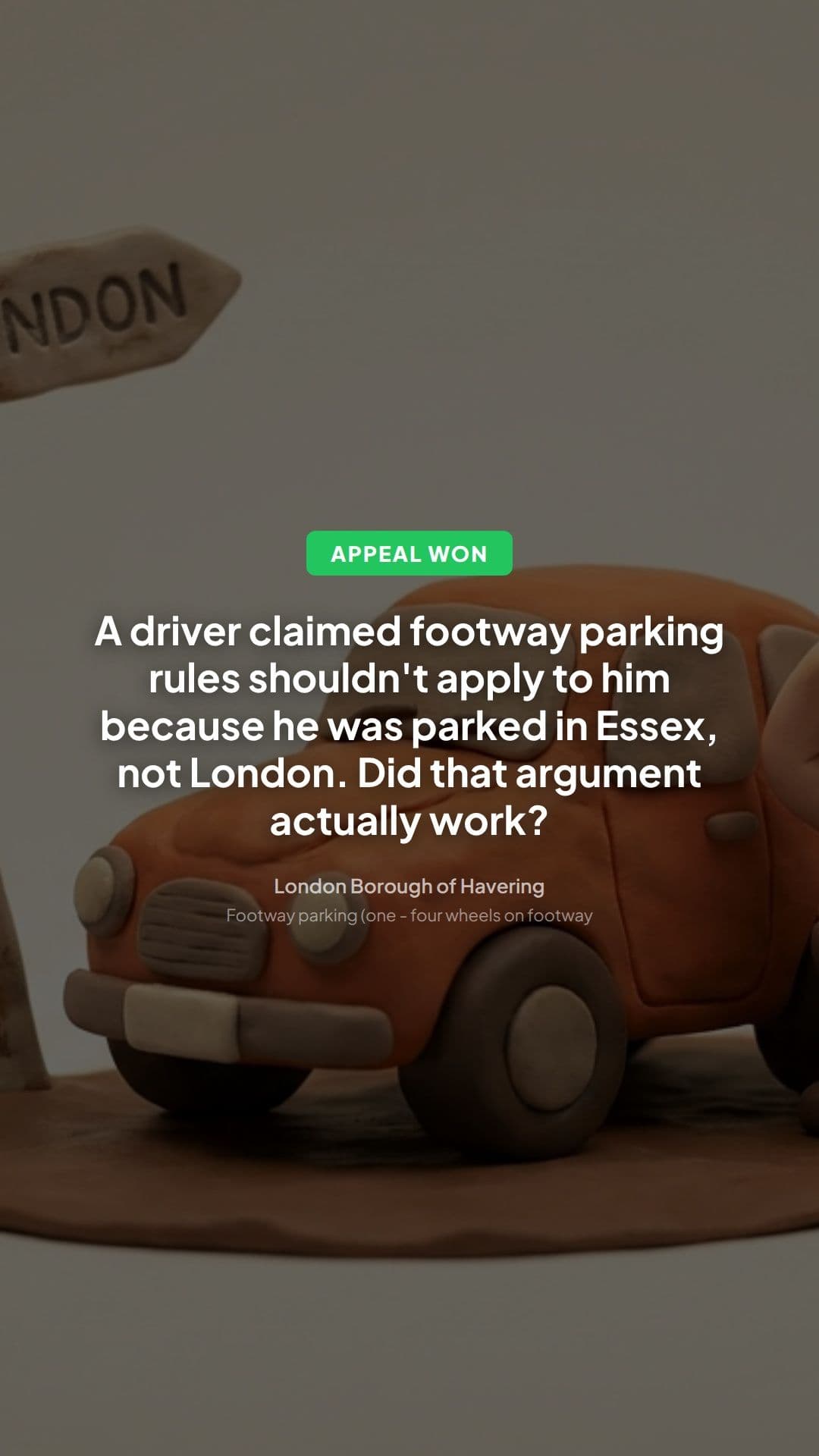 Havering Footway Parking Appeal: A Lesson for Drivers