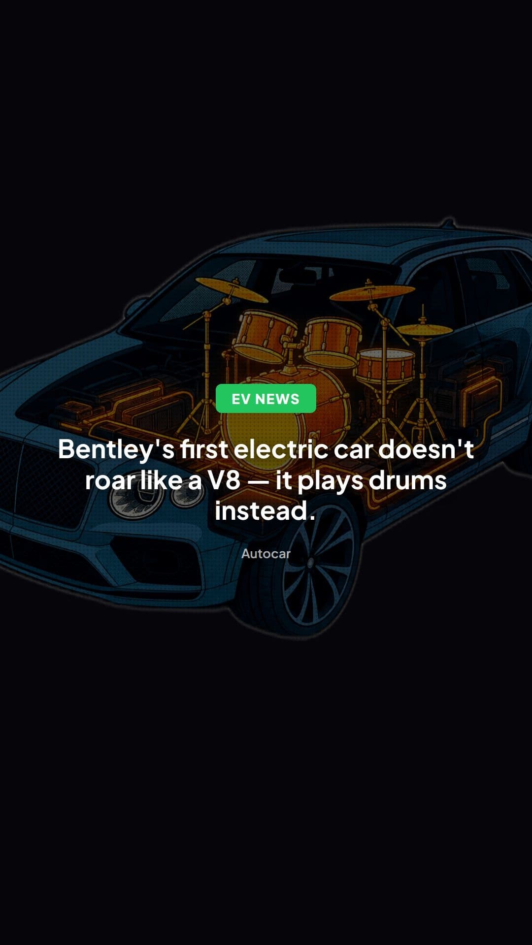 Electric Bentley Torcal: Why Drums Will Replace V8 Sound