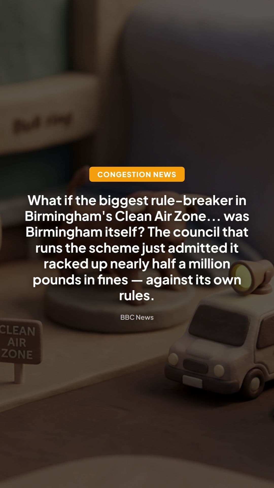Birmingham Clean Air Zone: Council’s £472k fine shock
