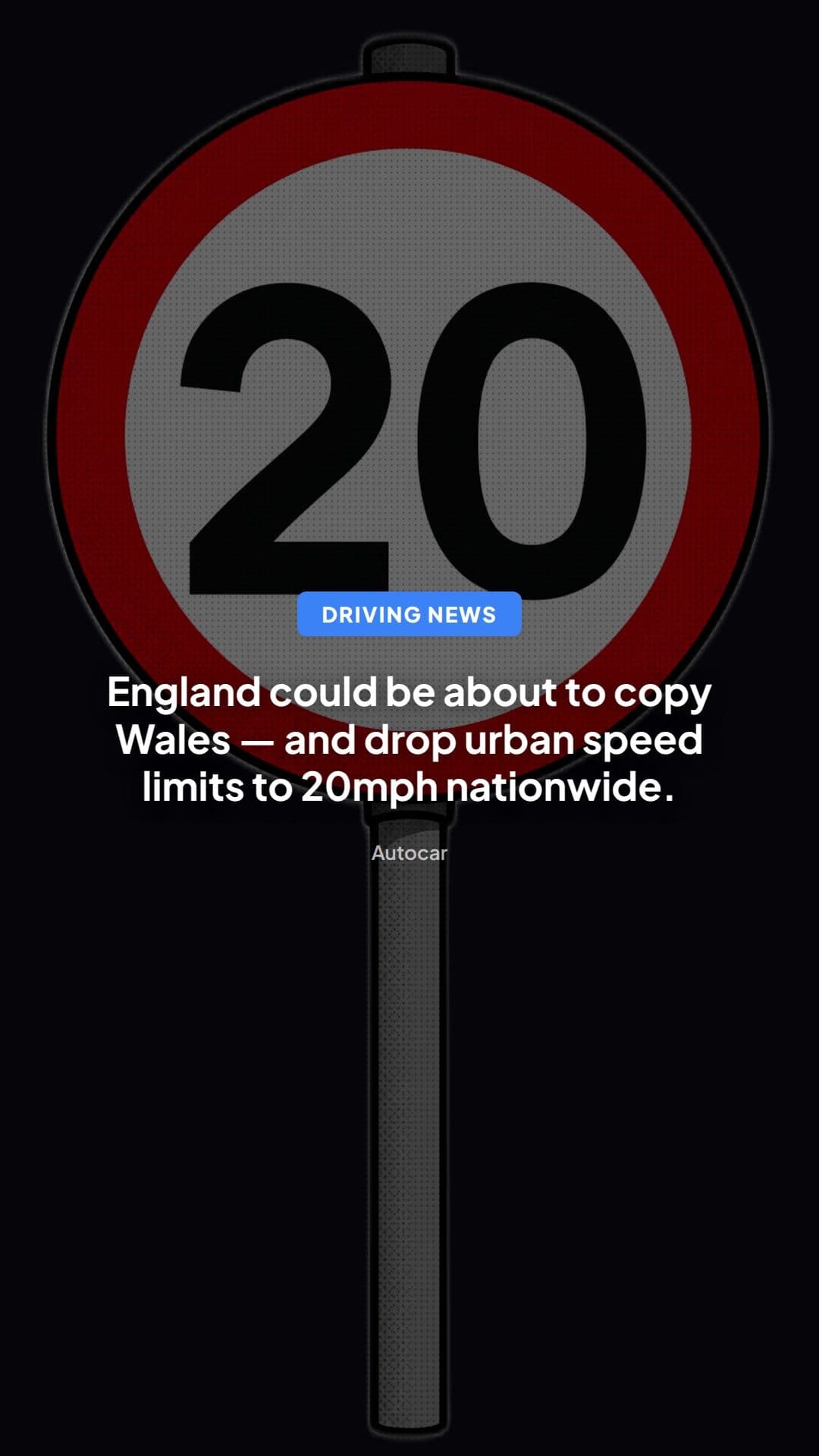 20mph Default Limit in England: What MPs Are Proposing