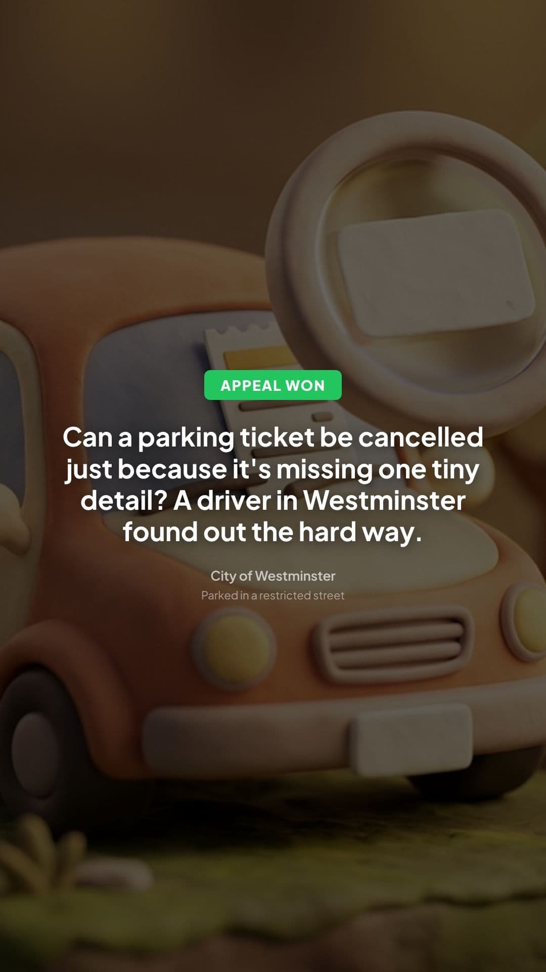 Westminster Parking Appeal Allowed: A Driver's Lesson
