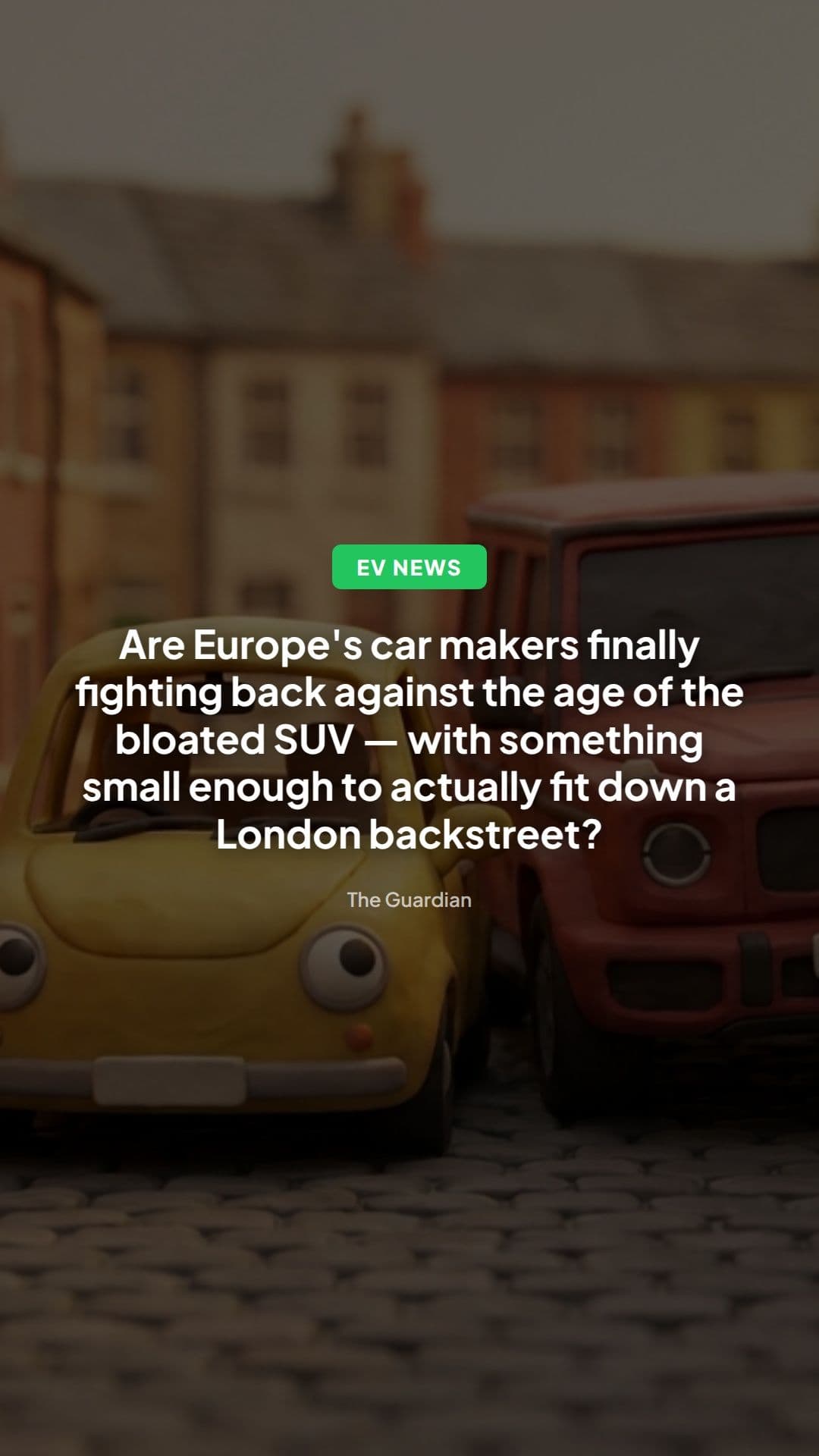 Smaller EVs vs SUVs: why Europe is going compact