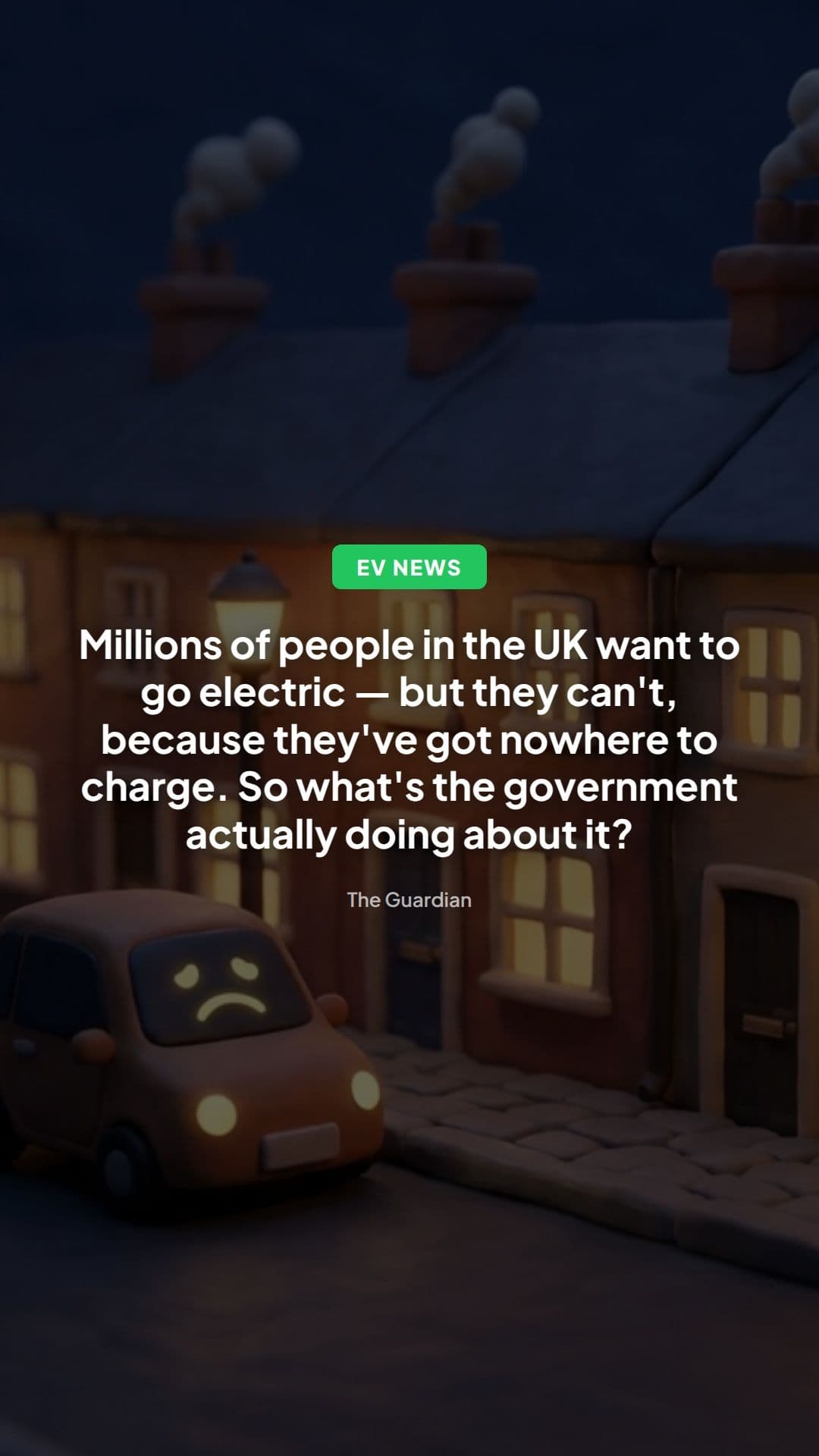 EV charging gullies: UK plans for drivers without driveways