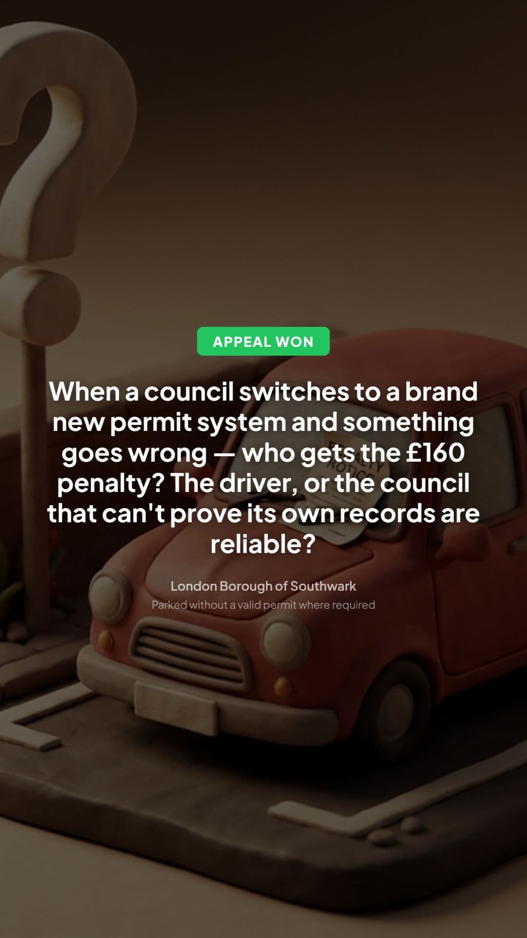 Southwark permit PCN appeal won: key evidence to use