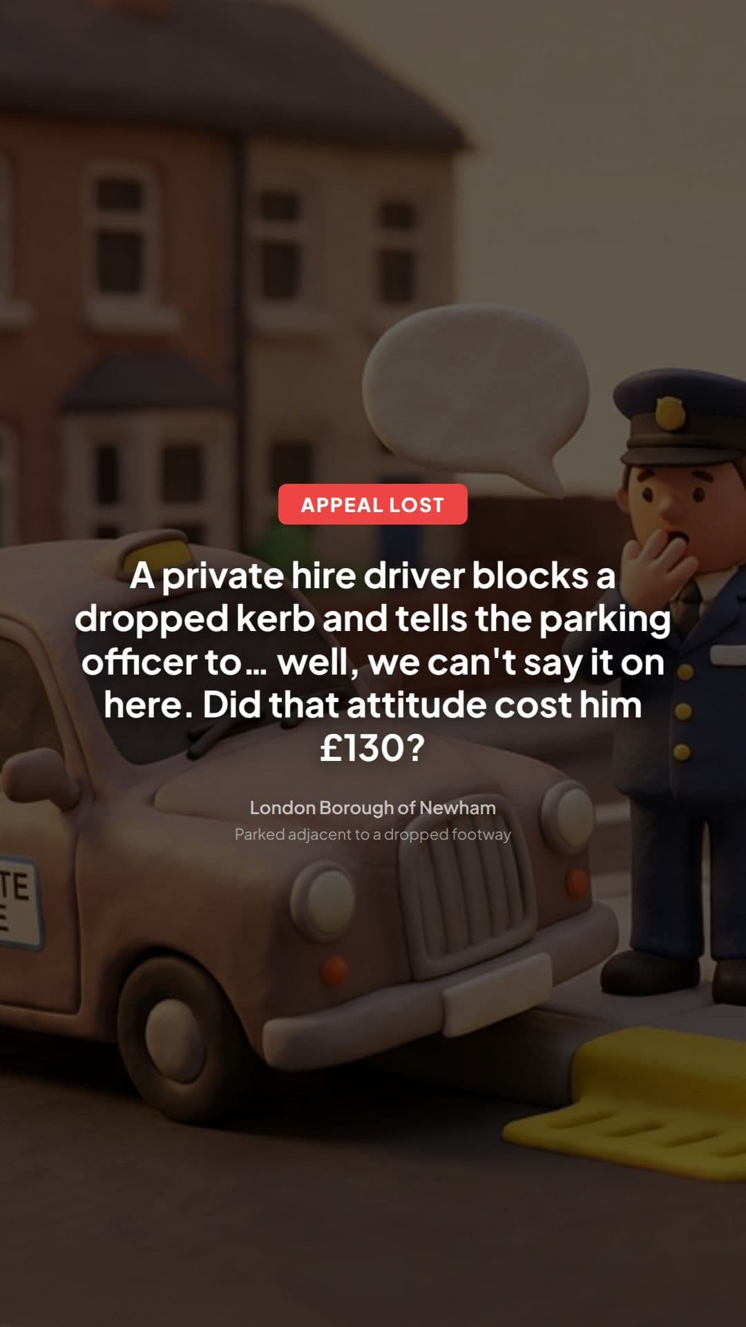 Newham dropped kerb PCN appeal refused: key lessons