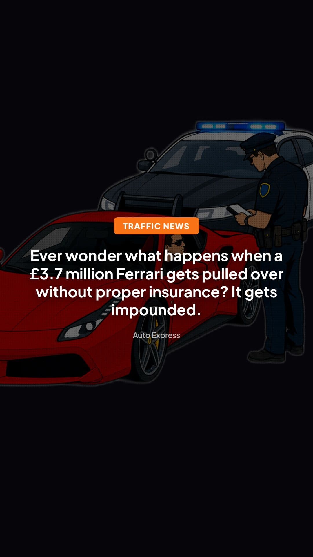 Police Seize £8m Supercars in Anti-Social Driving Crackdown