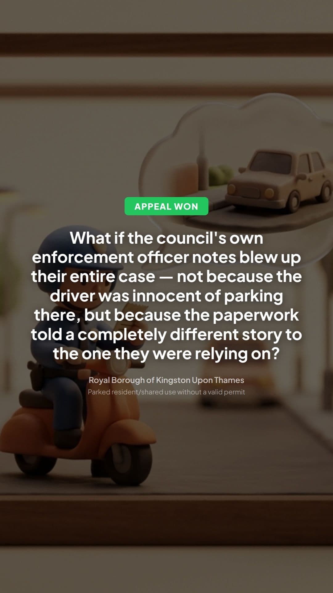 Kingston resident permit PCN overturned: key lesson
