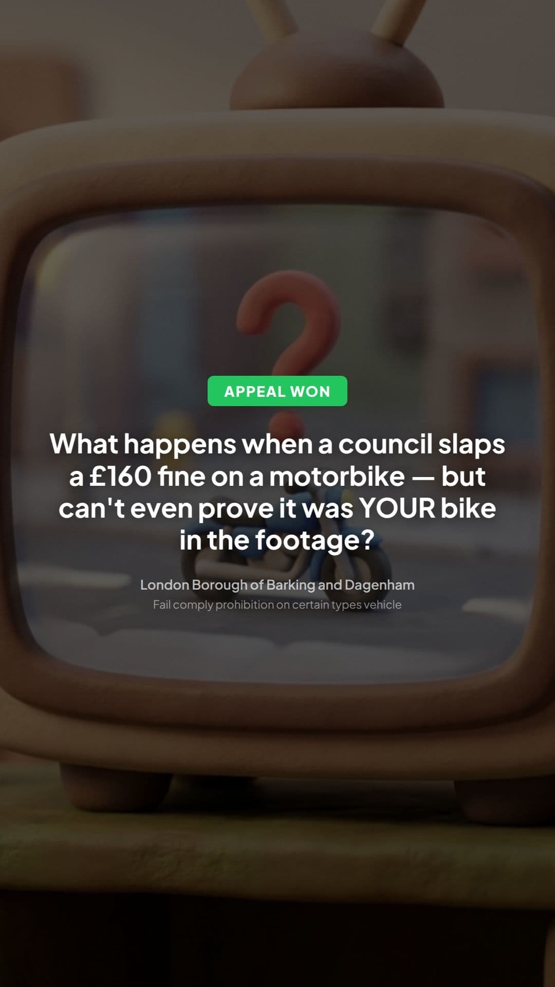 Barking & Dagenham PCN overturned: vehicle ban rules