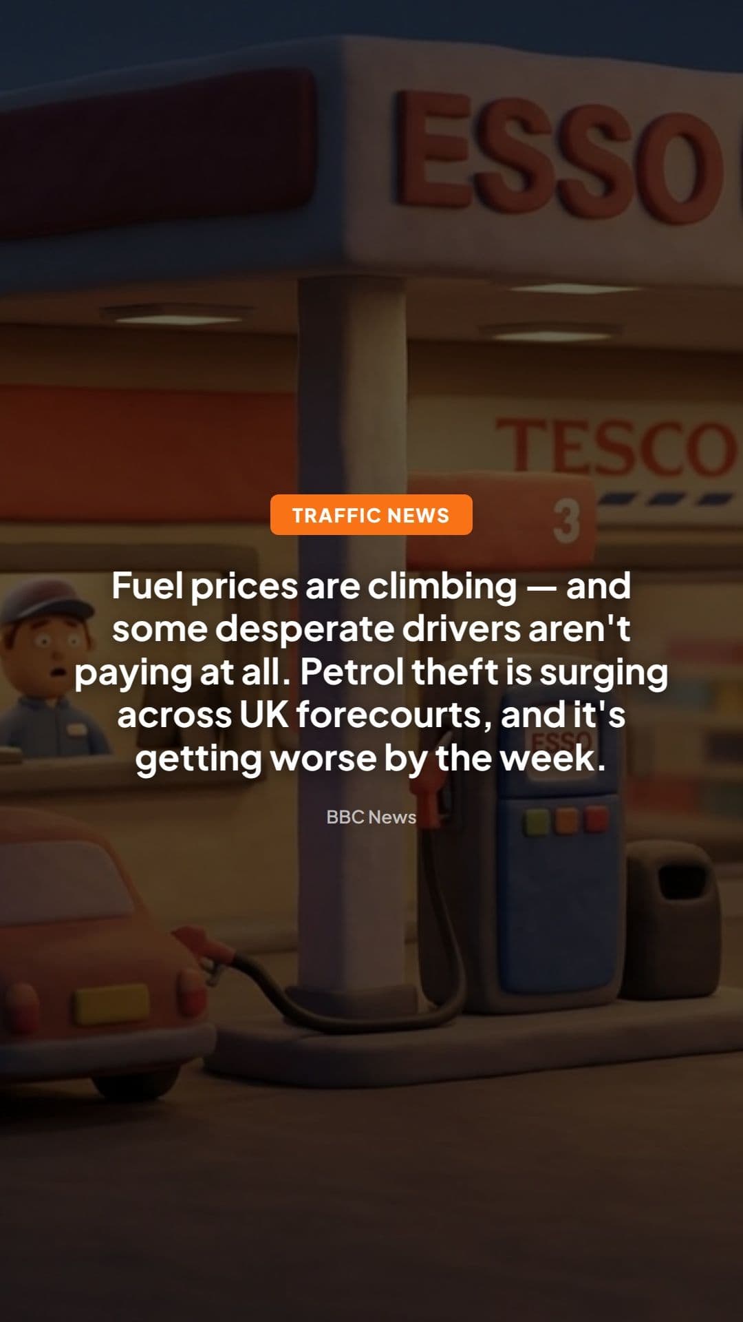 Drive-off petrol thefts rise as UK fuel prices jump