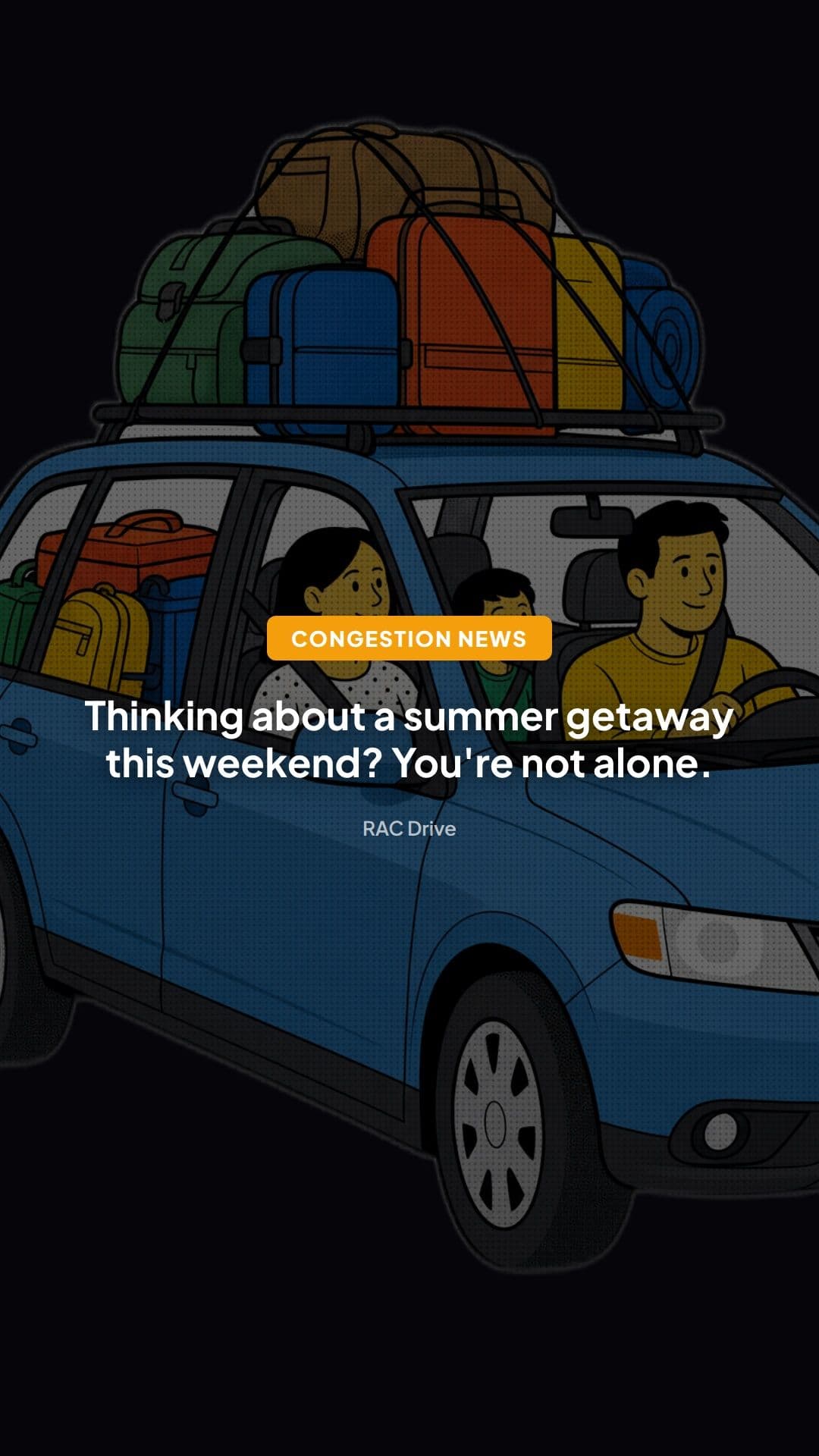 RAC Summer Getaway Traffic: 14m Drivers Hit UK Roads