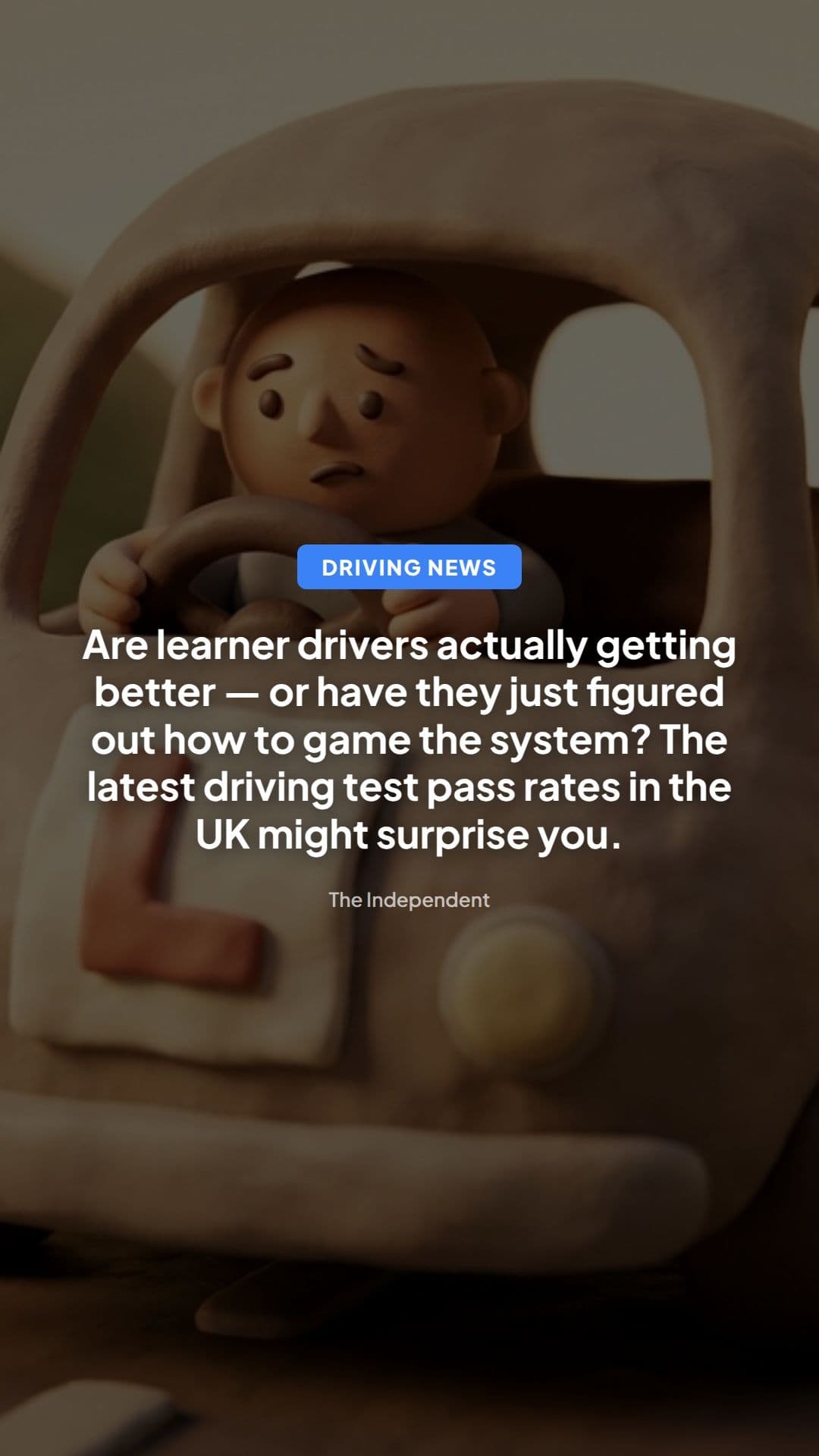 UK driving test pass rate rises as learners wait ready