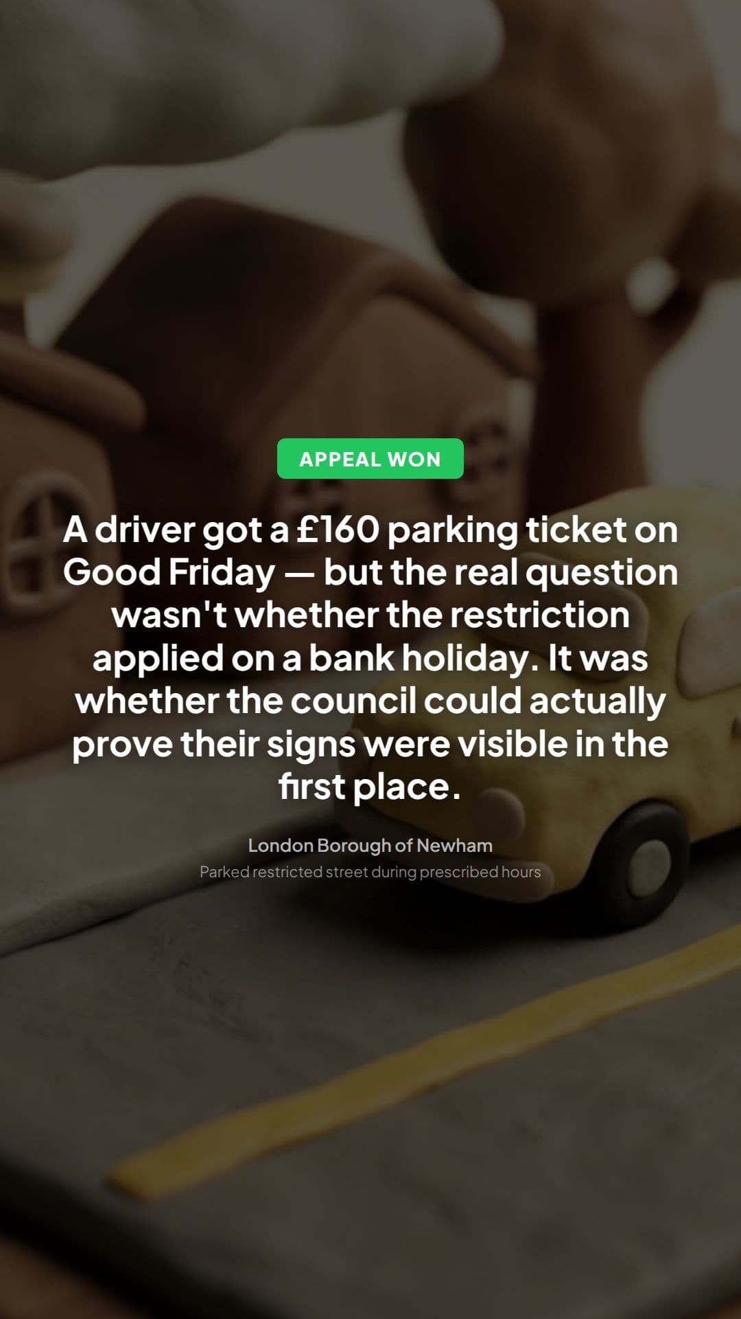 Newham PCN appeal won: restricted street hours lesson