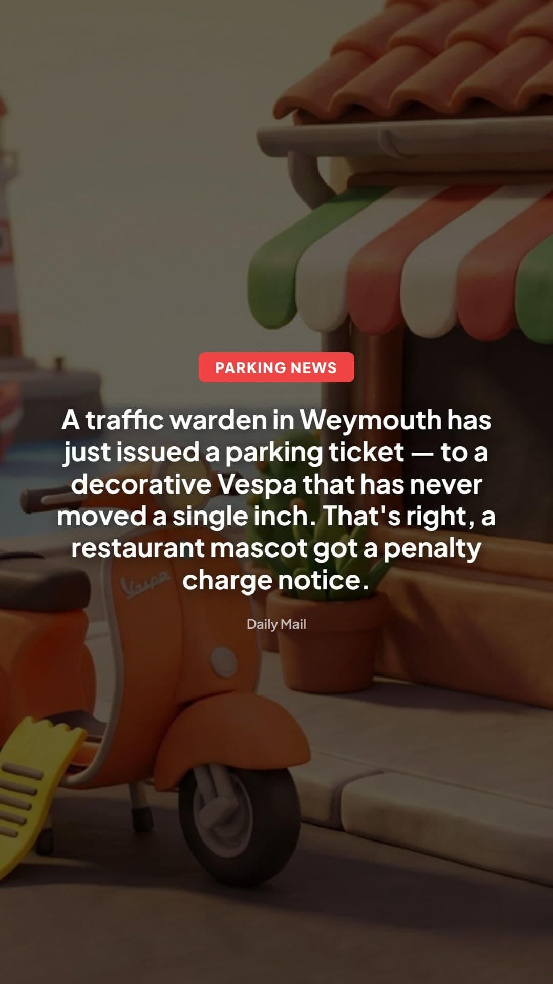 Vespa mascot gets a PCN: what council rules allow