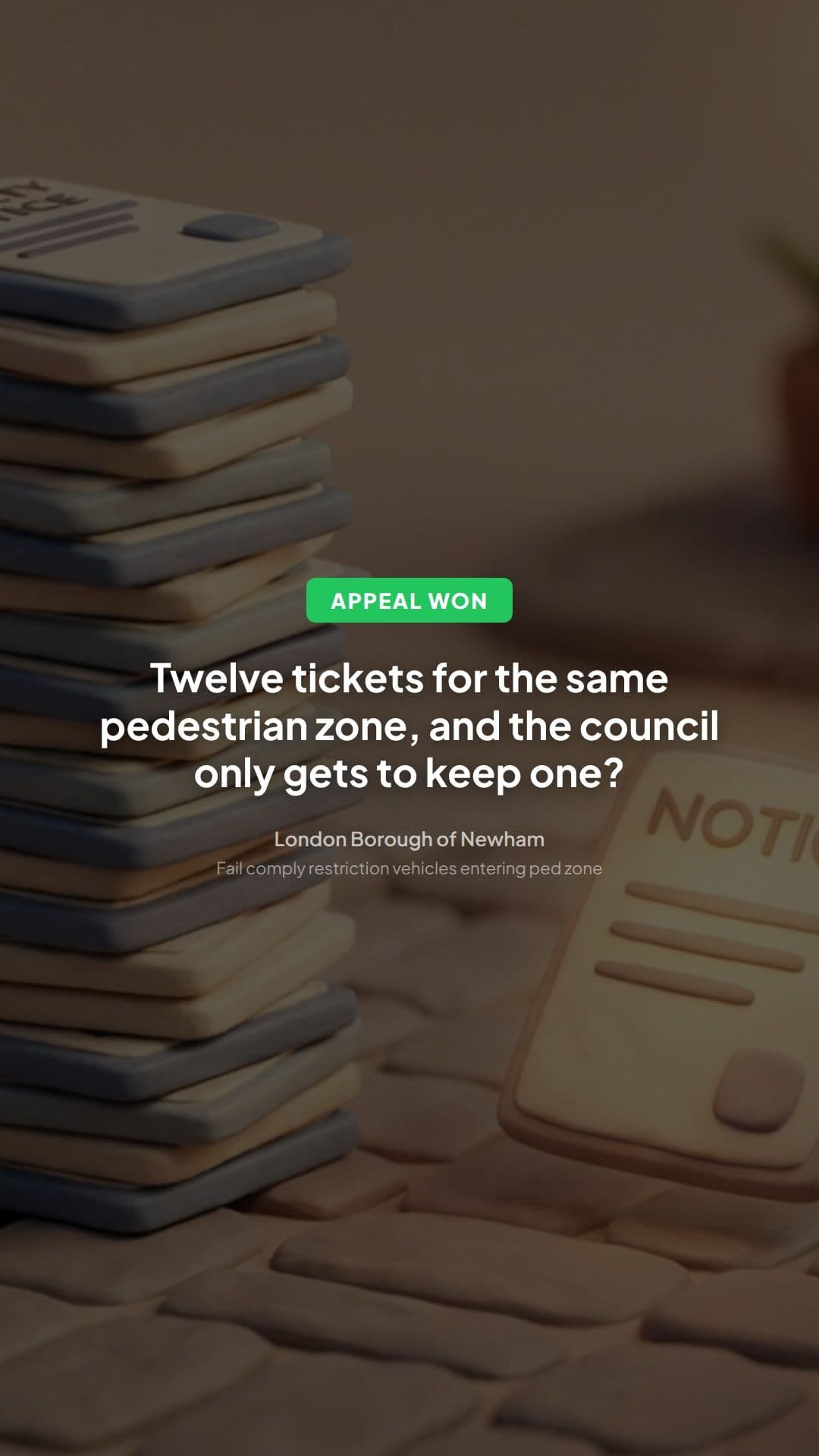 Newham Pedestrian Zone PCN Appeal: A Driver’s Lesson