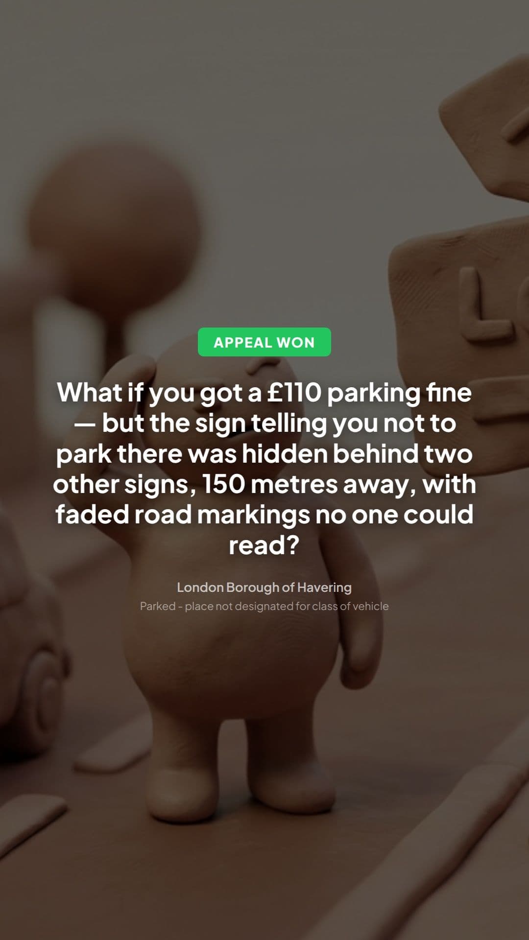 Havering PCN Appeal Won: Wrong Vehicle Bay Explained