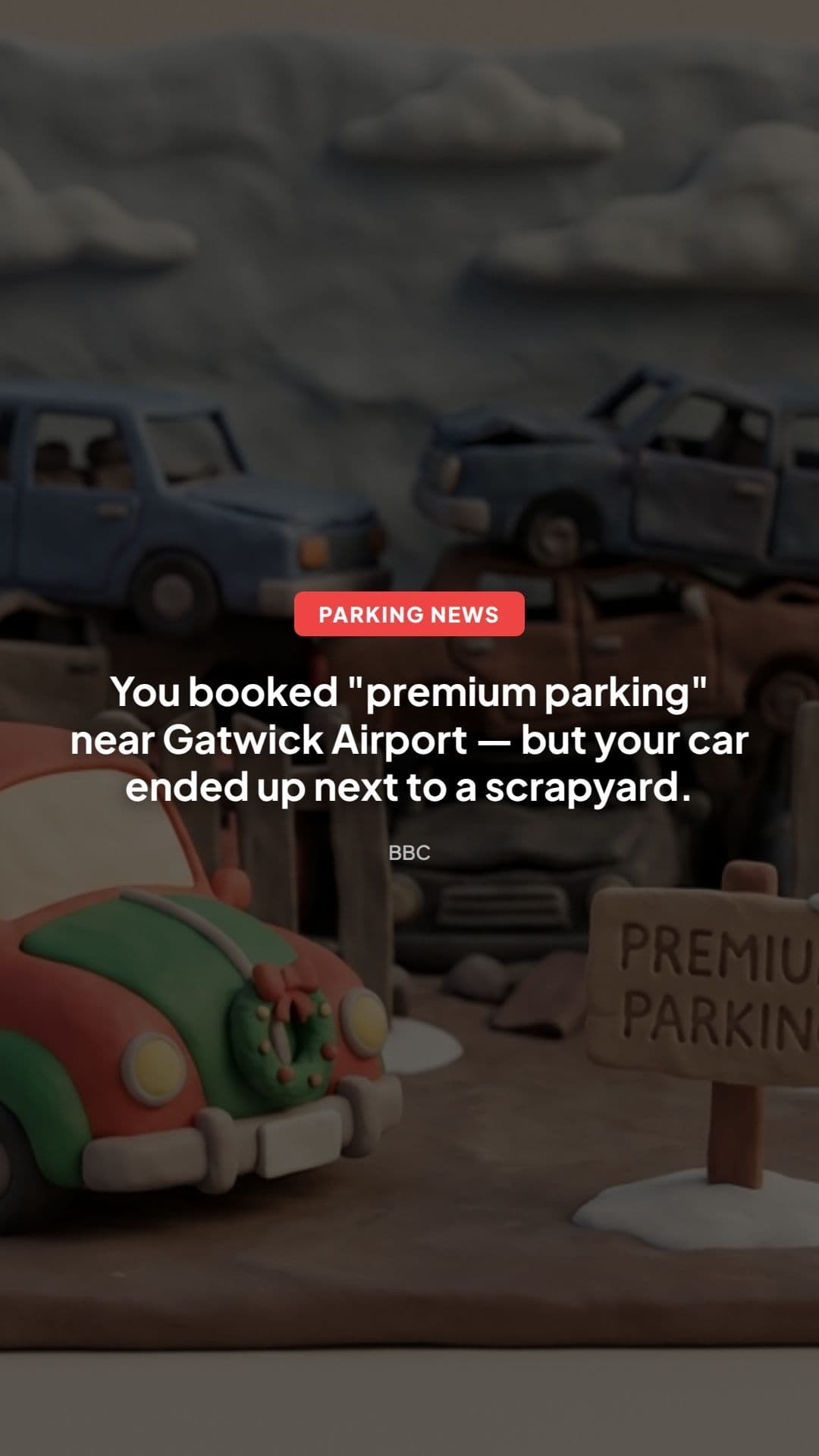 Rogue airport parking: 150 cars found by scrapyard