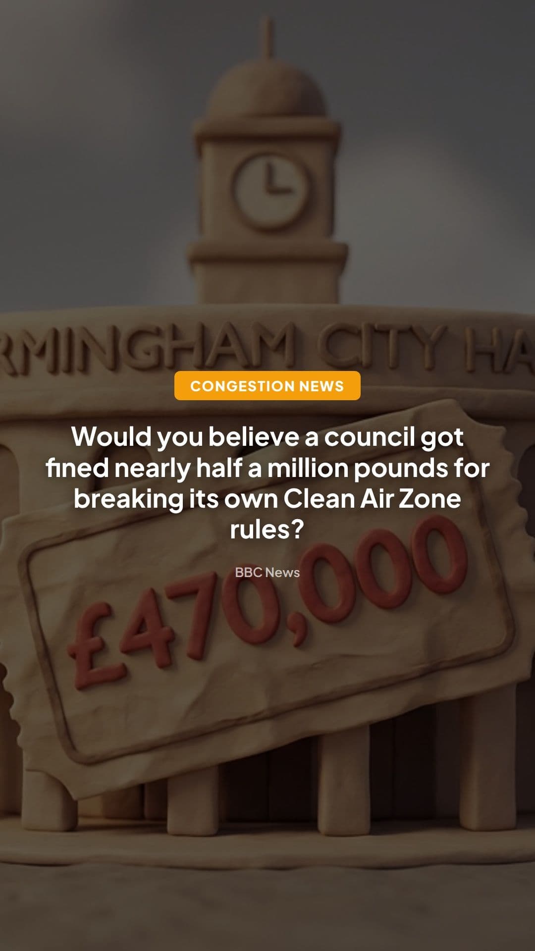 Council Pays £470k in Its Own Clean Air Zone Fines