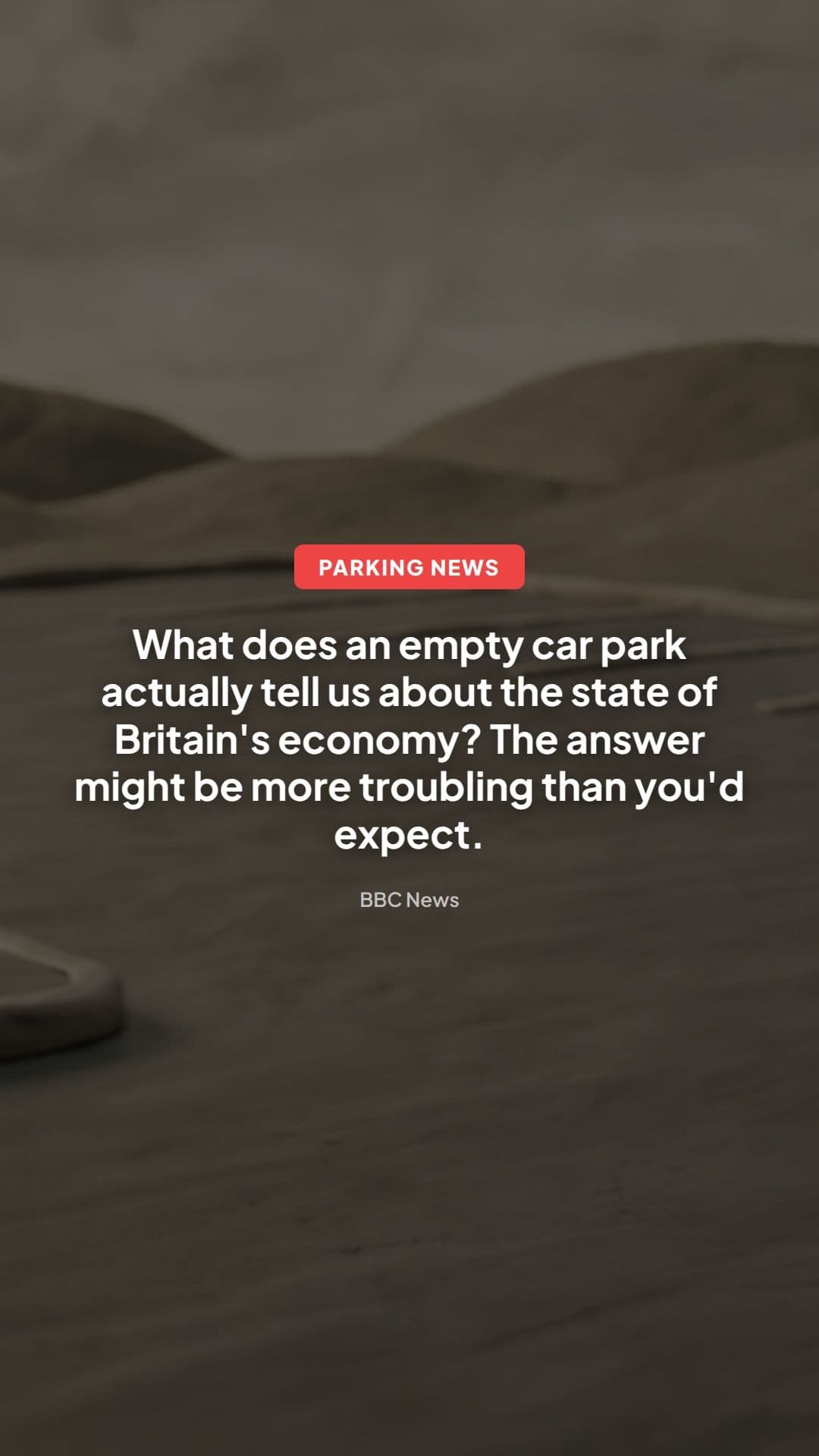 Empty car parks, debt and parking demand in the UK