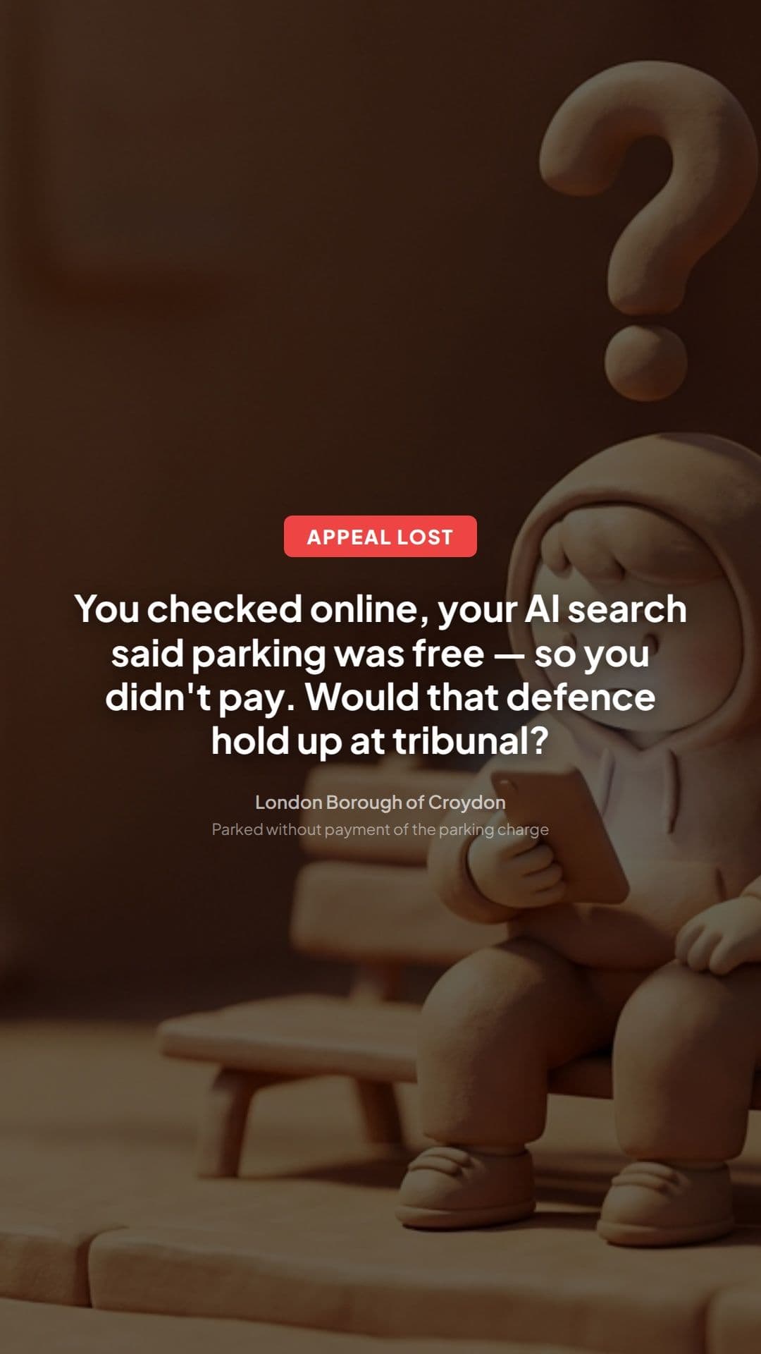 Croydon PCN refused: Parked without payment lesson