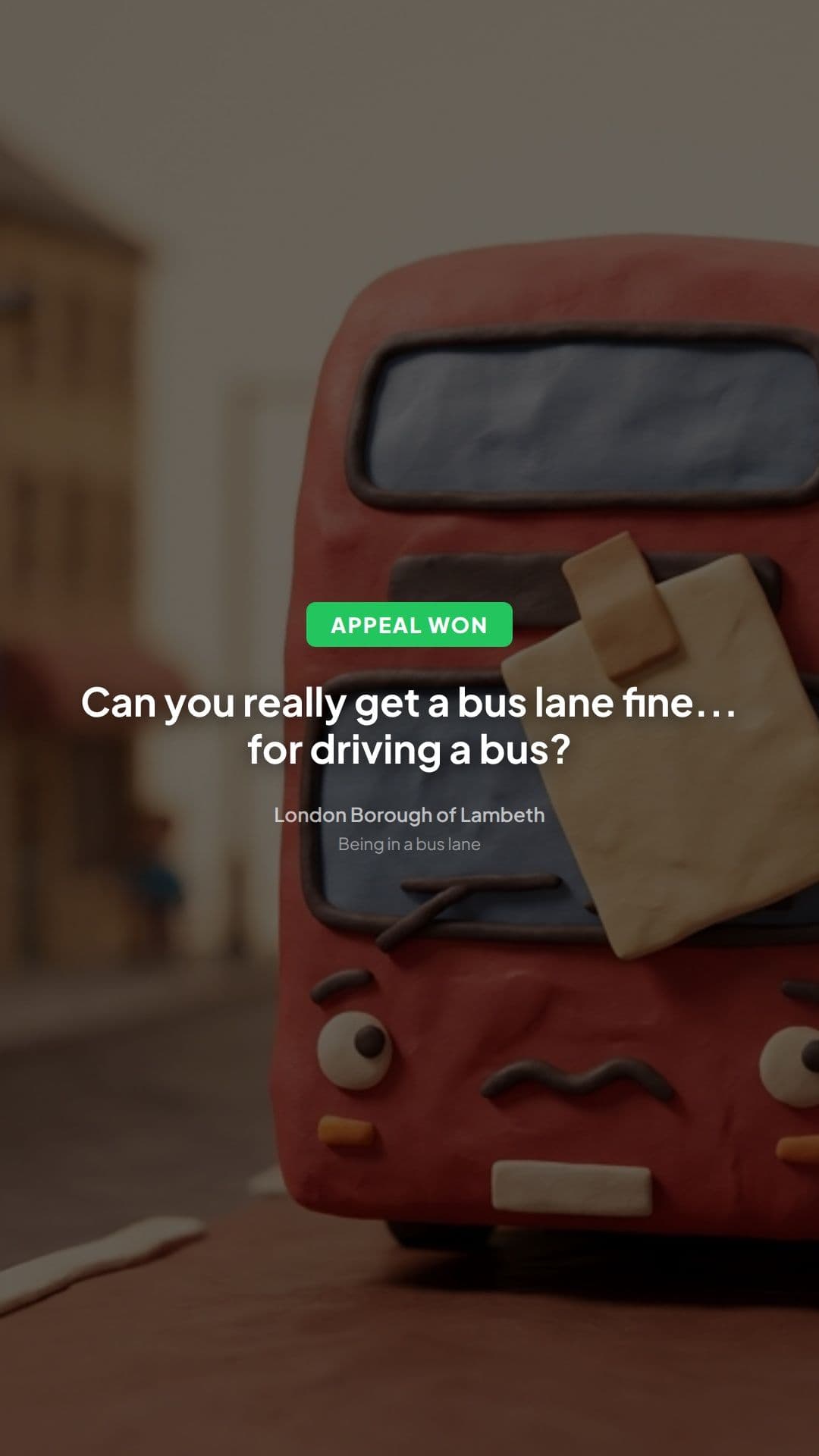 Lambeth Bus Lane PCN Appeal Allowed: Lessons for Drivers