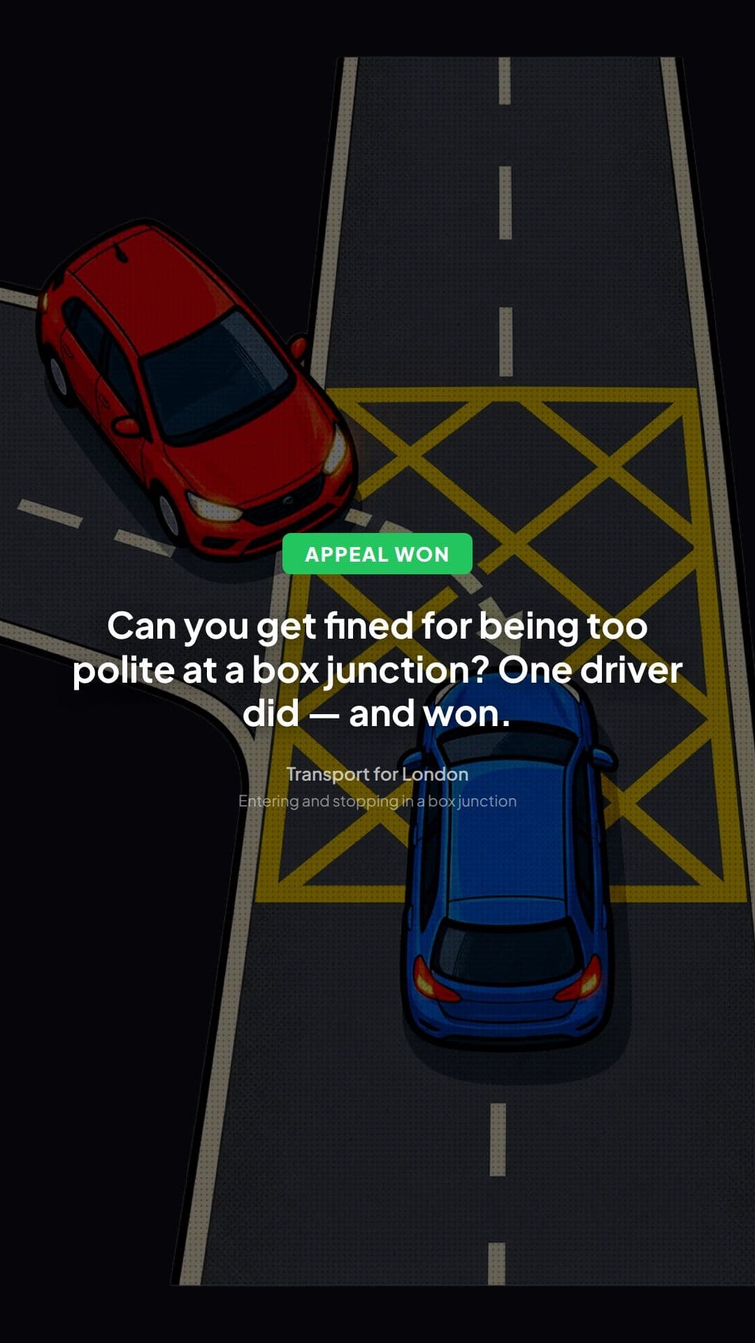 TfL Box Junction Appeal Allowed: A Lesson for Drivers