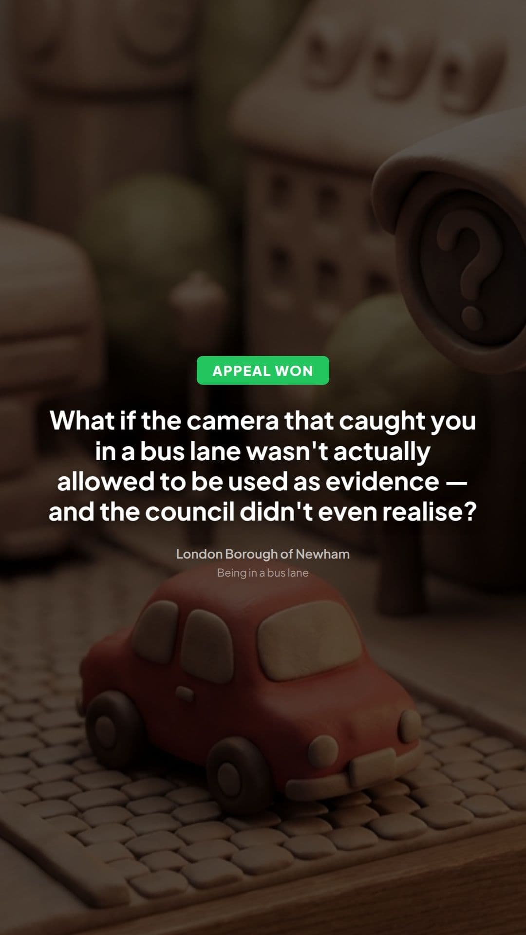 Newham bus lane PCN overturned: key appeal lesson