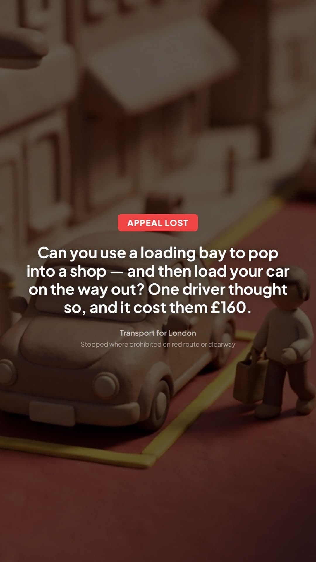 TfL Red Route Stop PCN Appeal Refused: Key Lesson