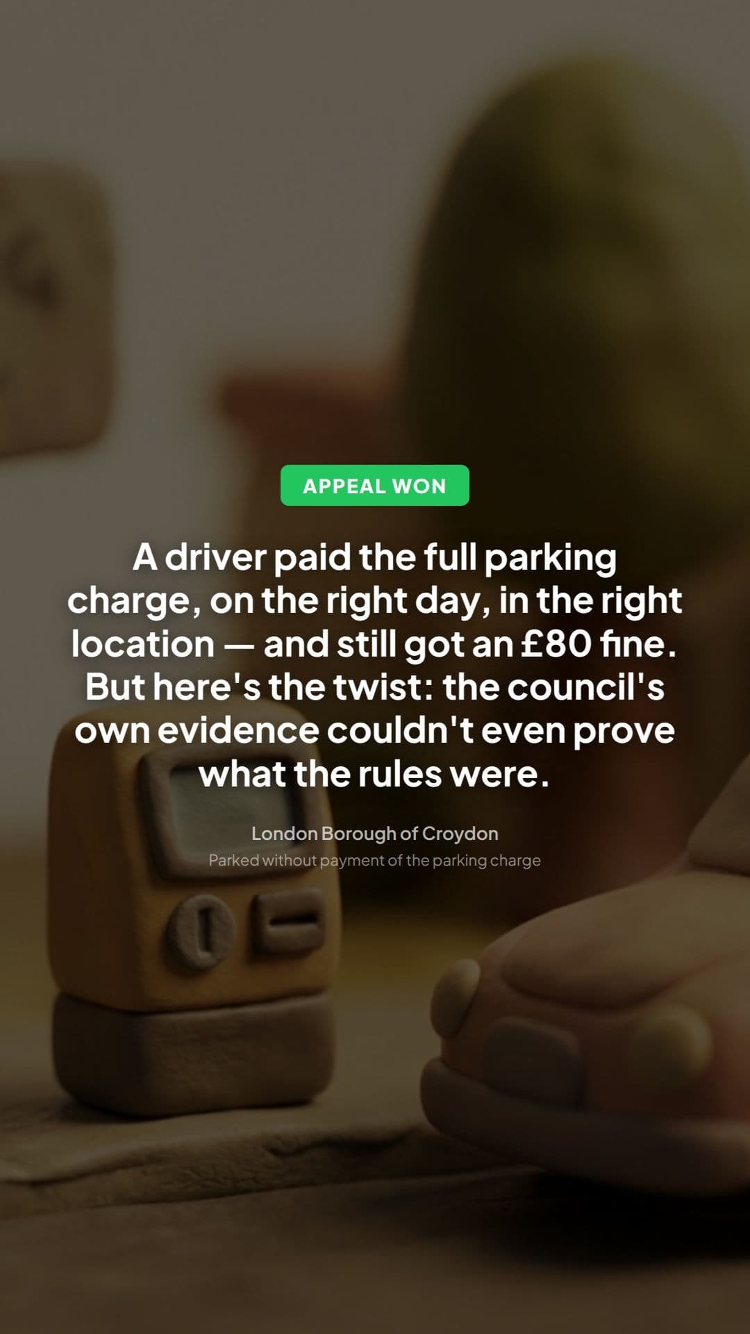 Croydon PCN unpaid parking charge appeal: key lesson