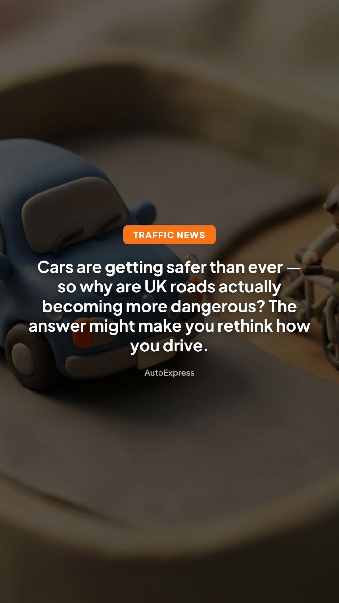 UK roads more dangerous as cars get safer for drivers