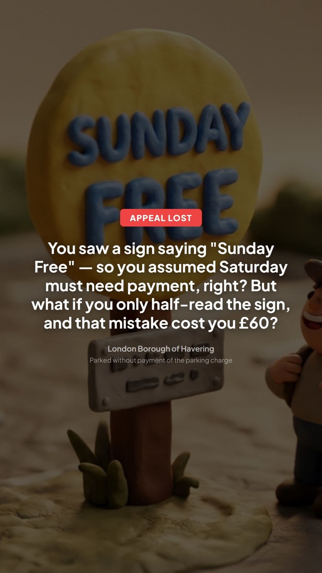 Havering PCN refused: parking without payment lesson