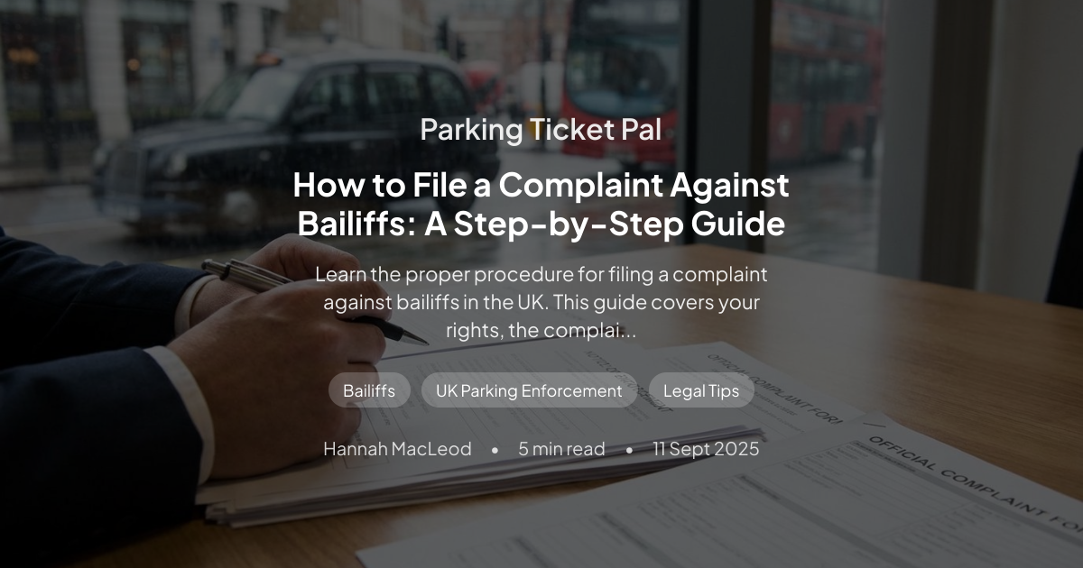 How to File a Complaint Against Bailiffs: A Step-by-Step Guide ...