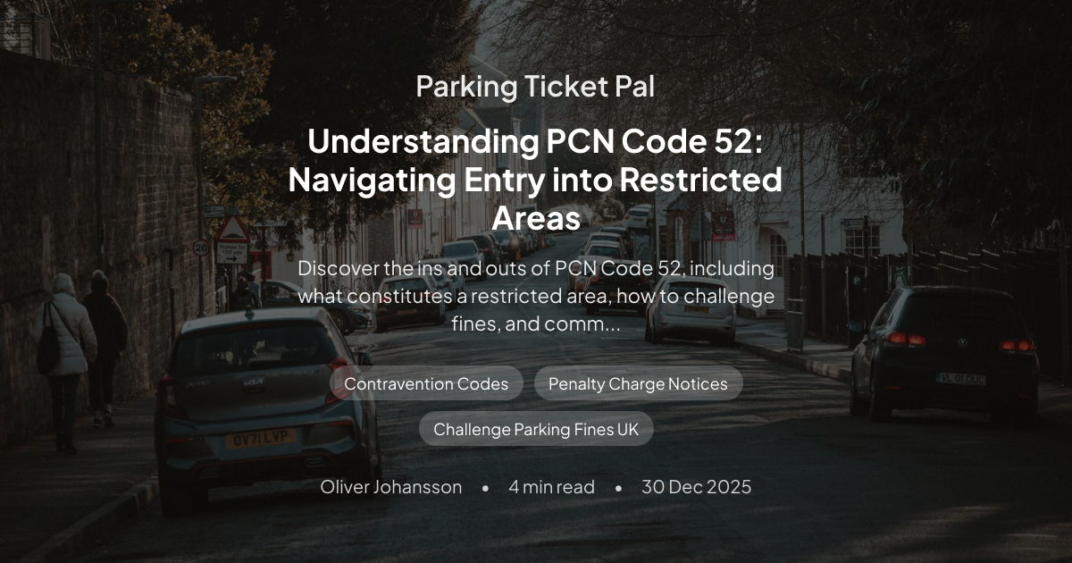 Understanding PCN Code 52: Navigating Entry into Restricted Areas ...